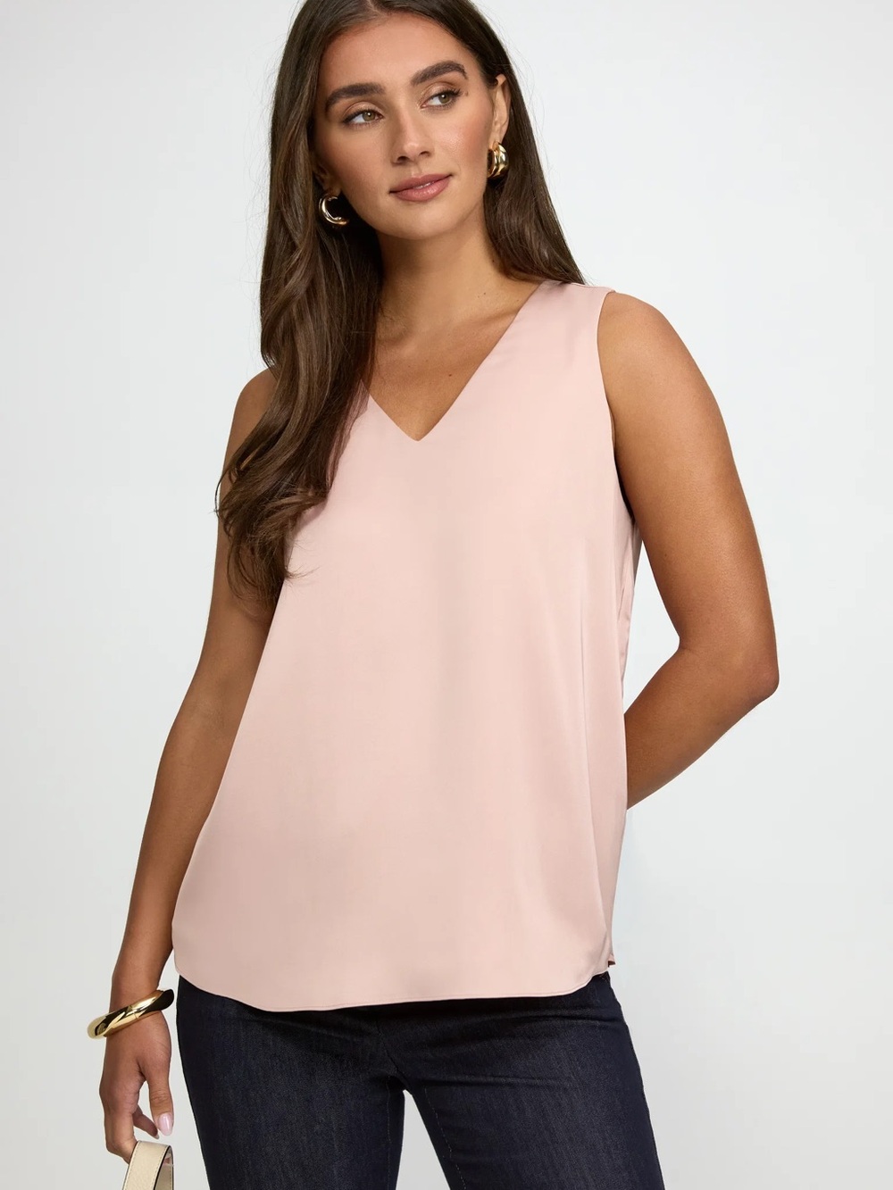 Brand new with tags size 14 - Laura V-Neck Blush Pink Tank Top